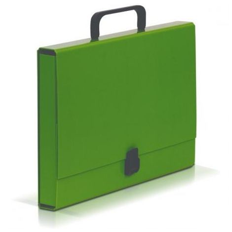 Teczka z rączką VauPe A4/4cm Classic, Zielona jasna